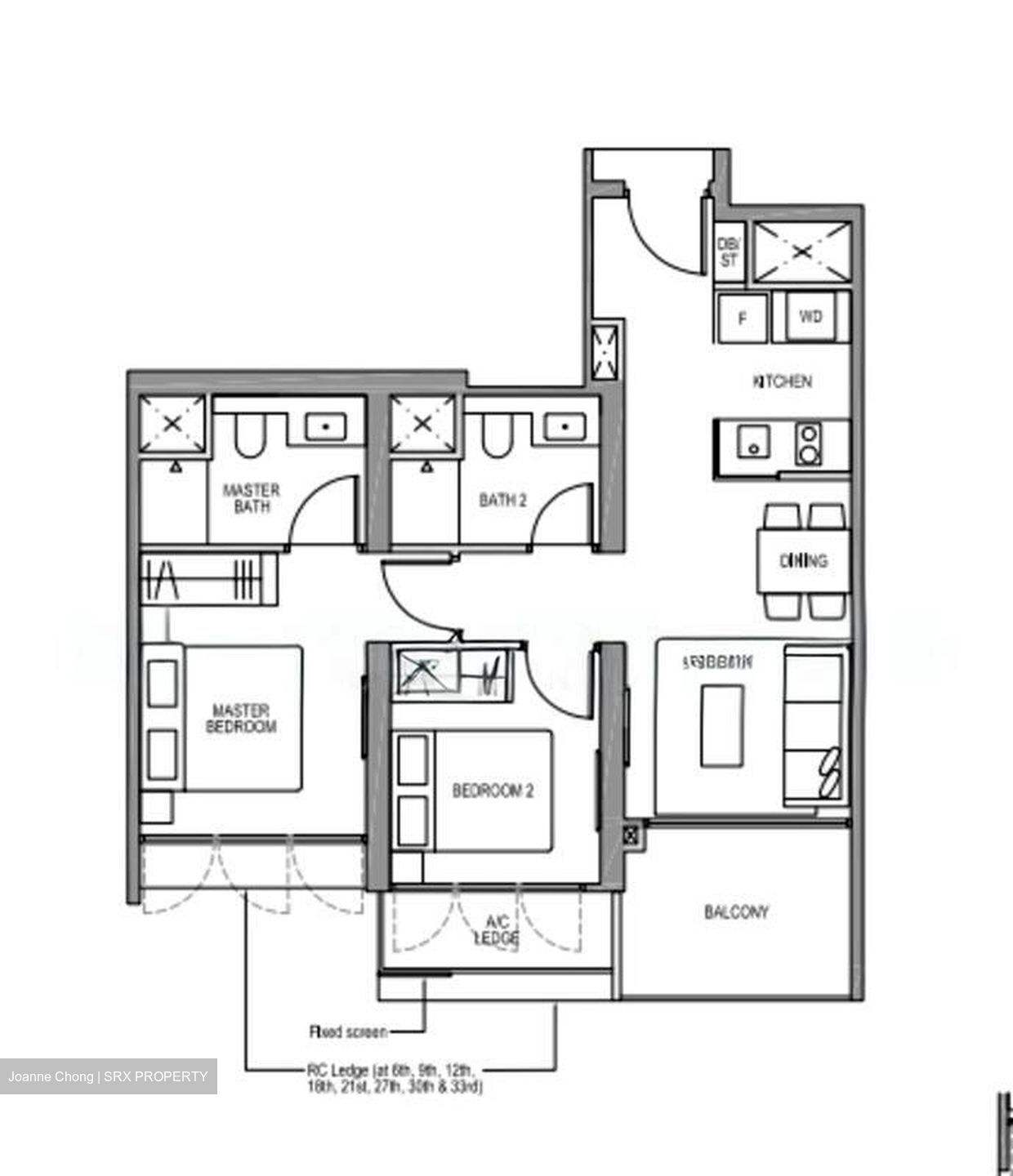 Avenue South Residence (D3), Apartment #516690441